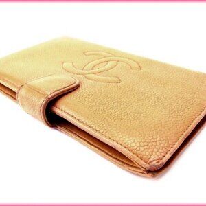 Chanel Wallet Purse Coin purse COCO Beige Woman Authentic Used Y1125